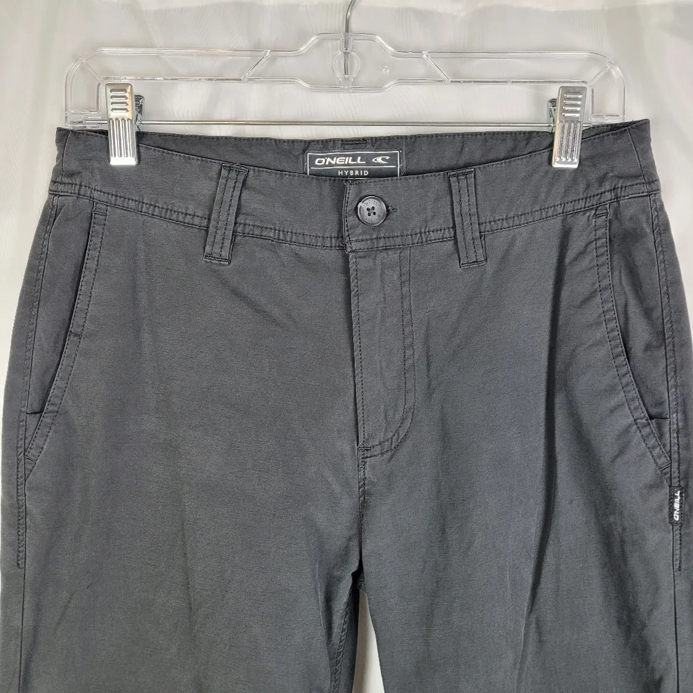 O'NEILL Mission Hybrid Standard Fit Black Outdoor Chino Pants Mens Size 28
